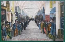 Osmanlı Dönemi İtalya Baskısı Kapalıçarşı İç Görünüm Kartpostal - Kapalıçarşı esnafı Osmanlı Kartpostalı