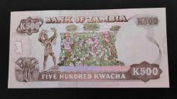1991 YILI ZAMBİYA 500 KWACHA HİÇ KULLANILMAMIŞ