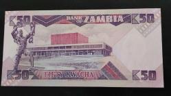 1980 YILI ZAMBİYA 50 KWACHA HİÇ KULLANILMAMIŞ