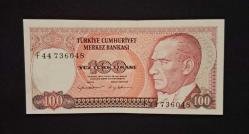 7 EMİSYON 100 TÜRK LİRASI F44 ÇÇT KAĞIT PARA