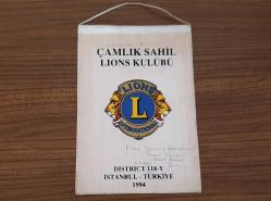 ÇAMLIK SAHİL LİONS  KULÜBÜ FLAMA ROZET - MADALYA ( İMZALI ) C4459