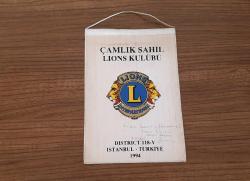 ÇAMLIK SAHİL LİONS  KULÜBÜ FLAMA ROZET - MADALYA ( İMZALI ) C4459