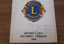 ÇAMLIK SAHİL LİONS  KULÜBÜ FLAMA ROZET - MADALYA ( İMZALI ) C4459