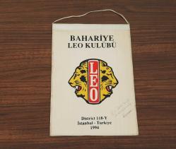 BAHARİYE LEO KULÜBÜ - LİONS FLAMA ROZET - MADALYA ( İMZALI )  C4465