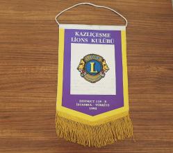 KAZLI ÇEŞME LİONS KULÜBÜ FLAMA ROZET - MADALYA ( İMZALI )  C4470