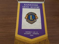 KAZLI ÇEŞME LİONS KULÜBÜ FLAMA ROZET - MADALYA ( İMZALI )  C4470