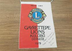 GAYRETTEPE LİONS KULÜBÜ FLAMA ROZET - MADALYA ( İMZALI )  C4473