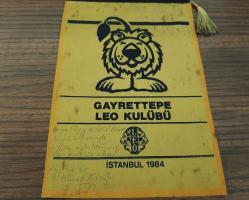 GAYRETTEPE LEO KULÜBÜ - LİONS FLAMA ROZET - MADALYA ( İMZALI )  C4482