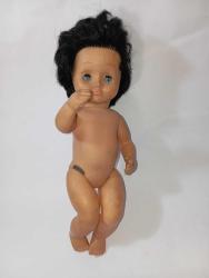 vintage Klasik Oyuncak Bebek Siyah Saçlı