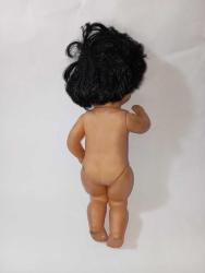 vintage Klasik Oyuncak Bebek Siyah Saçlı