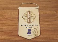 BAKIRKÖY LEO KULÜBÜ - LİONS FLAMA ROZET - MADALYA ( İMZALI )  C4483