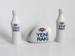 Yeni Rakı Porselen Peçetelik - Tuzluk - Karabiberlik