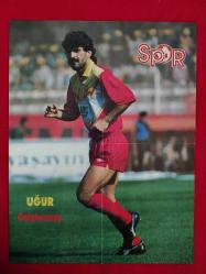 DEV POSTER - Çift Taraflı - Galatasaray Uğur Tütüneker, Fenerbahçe Ümit Birol Posteri - Türkiyede ve Dünyada Spor Dergisi