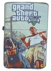 GTA 5 Model 5 Zippo Tarzı Benzinli Çakmak Siyah