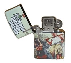GTA 5 Model 5 Zippo Tarzı Benzinli Çakmak Siyah