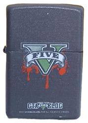 GTA 5 Model 6 Zippo Tarzı Benzinli Çakmak Siyah