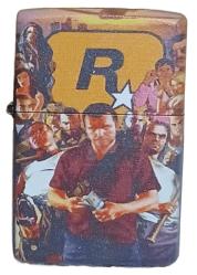 GTA 5 Model 9 Zippo Tarzı Benzinli Çakmak Siyah