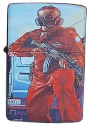 GTA 5 Model 10 Zippo Tarzı Benzinli Çakmak Siyah