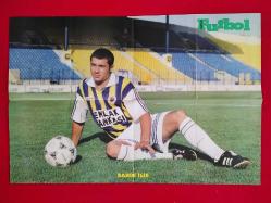 Dev Poster - Galatasaray Tugay Kerimoğlu, Fenerbahçe Sabin İlie Çift Taraflı Poster - Süper Futbol Dergisi