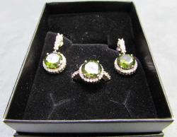 SULTANİT-ZuLTaNiT TAŞLI GÜMÜŞ KÜPE-YÜZÜK TAKIMI...