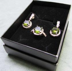 SULTANİT-ZuLTaNiT TAŞLI GÜMÜŞ KÜPE-YÜZÜK TAKIMI...