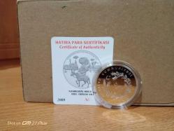 Nasreddin hocanın 800. Doğum yılı hatıra parası gümüş (sertifikalı)