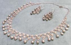 EsKi MARDİN İşİ GÜMÜŞ TELKARİ KÜPE-GERDANLIK SeT...