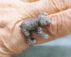 MiNiK MAYMUN FiGüRLü GÜMÜŞ KADIN YüZüĞü...925 Ayar