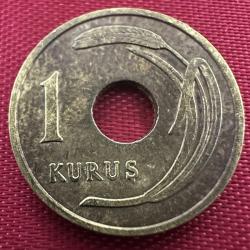 Türkiye Delikli 1 Kuruş 1950