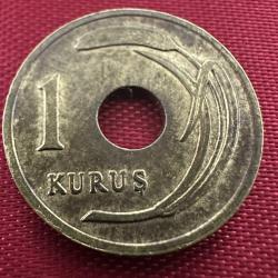 Türkiye Delikli 1 Kuruş 1951