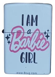 Barbie Model 1 Zippo Tarzı Benzinli Çakmak Siyah