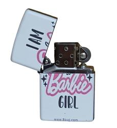 Barbie Model 1 Zippo Tarzı Benzinli Çakmak Siyah