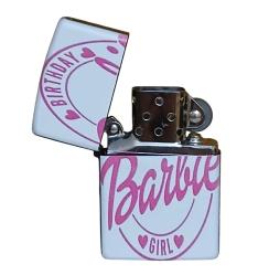 Barbie Model 3 Zippo Tarzı Benzinli Çakmak Siyah