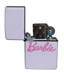 Barbie Model 6 Zippo Tarzı Benzinli Çakmak Siyah