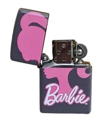 Barbie Model 7 Zippo Tarzı Benzinli Çakmak Siyah
