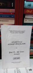 Anadolu Araştırmaları XIV - Prof. Dr. Afif Erzen'e Armağan  Ainos Kazıları 1971- 1994