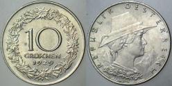 AVUSTURYA 10 GROSCHEN 1929 ÇİL(-)