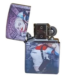 Harley Quinn Zippo Tarzı Benzinli Çakmak Siyah