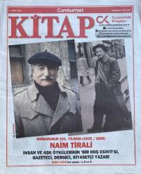 19 Şubat 2026 CUMHURİYET GAZETESİ KİTAP EKİ Doğum Günü Gazetesi (19.02.2026) Doğumgünü Hediyesi | Sıradışı Hediye | Özel Gün Hediyeleri | GAZETE ARŞİVİ | Doğumunun 101.Yılında Naim Tirali | BENİM BİLDİĞİM SABAHATTİN ALİ | Fadime Uslu'dan BİR KIYIDA | Ahmet Antmen | Selçuk Demirel'den GÖKYÜZÜYLE YÜZ YÜZE | Necdet Özkaya'dan SEKİLER TRAGEDYA ÜÇLÜSÜ | Feriba Vefi'den VİLLA YOLUNDA | Cumhuriyet Kitap