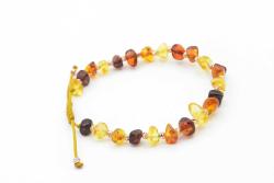 Hakiki Doğal Makrome Model Damla Kehribar Bileklik 005