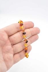 Hakiki Doğal Makrome Model Damla Kehribar Bileklik 005