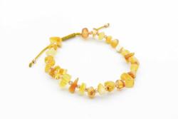 Hakiki Doğal Makrome Model Damla Kehribar Bileklik 006