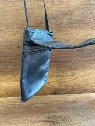 Vintage Hakiki Deri Kol Çantası Çok gözlü