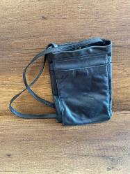 Vintage Hakiki Deri Kol Çantası Çok gözlü