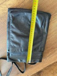 Vintage Hakiki Deri Kol Çantası Çok gözlü