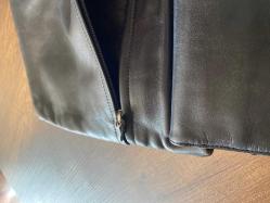 Vintage Hakiki Deri Kol Çantası Çok gözlü