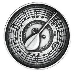 AŞIK VEYSEL GÜMÜŞ DARPHANE  kutusunda  okside gümüş  sertifikalı