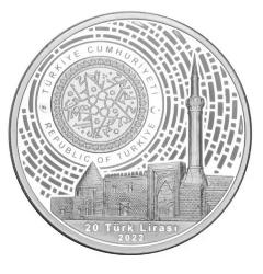 Beyşehir Eşrefoğlu Camisi Camiler Serisi No:2  Gümüş Hatıra darphane sertifikalı