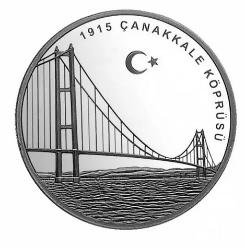 1915 ÇANAKKALE KÖPRÜSÜ GÜMÜŞ  DARPHANE SERTİFİKALI