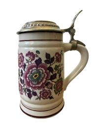 Zin Kapaklı Nostaljik Alman Bira Bardağı TANKART